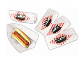 Hot Dog Double Open Paper Bag