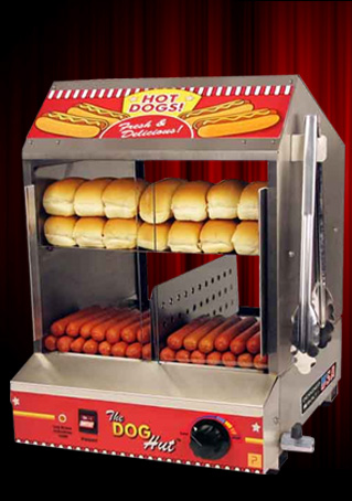 The Dog Hut Hotdog Steamer & Merchandiser